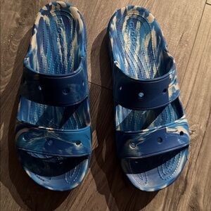 Marble CROCS size 12